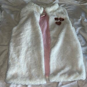 Catherine Malandrino Girls Faux Fur Vest - M 7/8